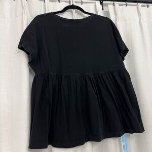 Zara Black Short Sleeve Top